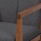 Baxton Studio Theresa Grey Upholstered and Walnut Wood 2-PC Living Room Chair Set 164-10482 - alternate 9